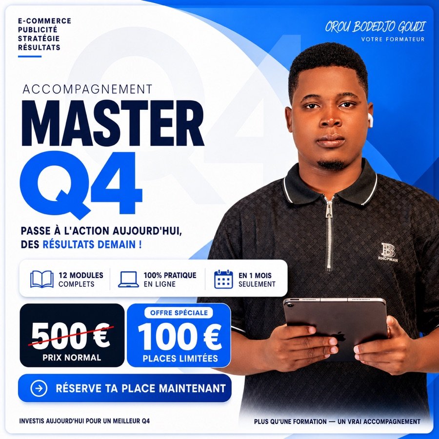 MASTER Q4, accompagnement sur mesure en e-commerce