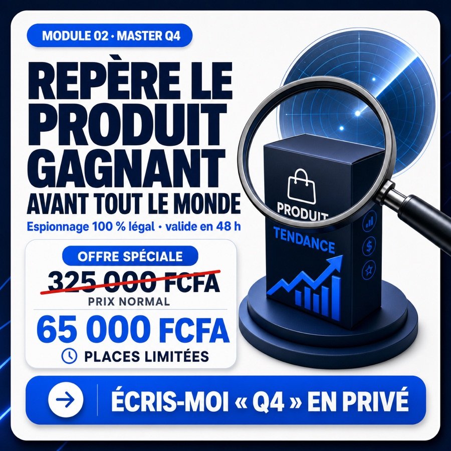 Repère le produit gagnant avant tout le monde